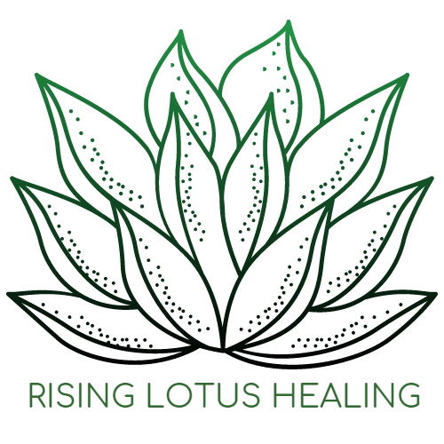 Rising Lotus Healing Logo